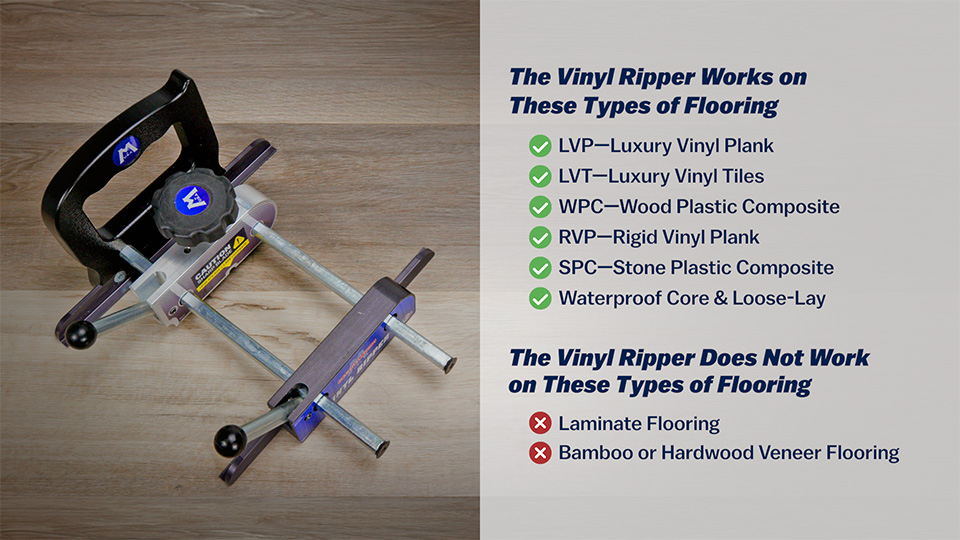 Easily Rip Vinyl Plank Flooring with One Tool MARSHALLTOWN®